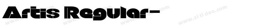 Artis Regular字体转换